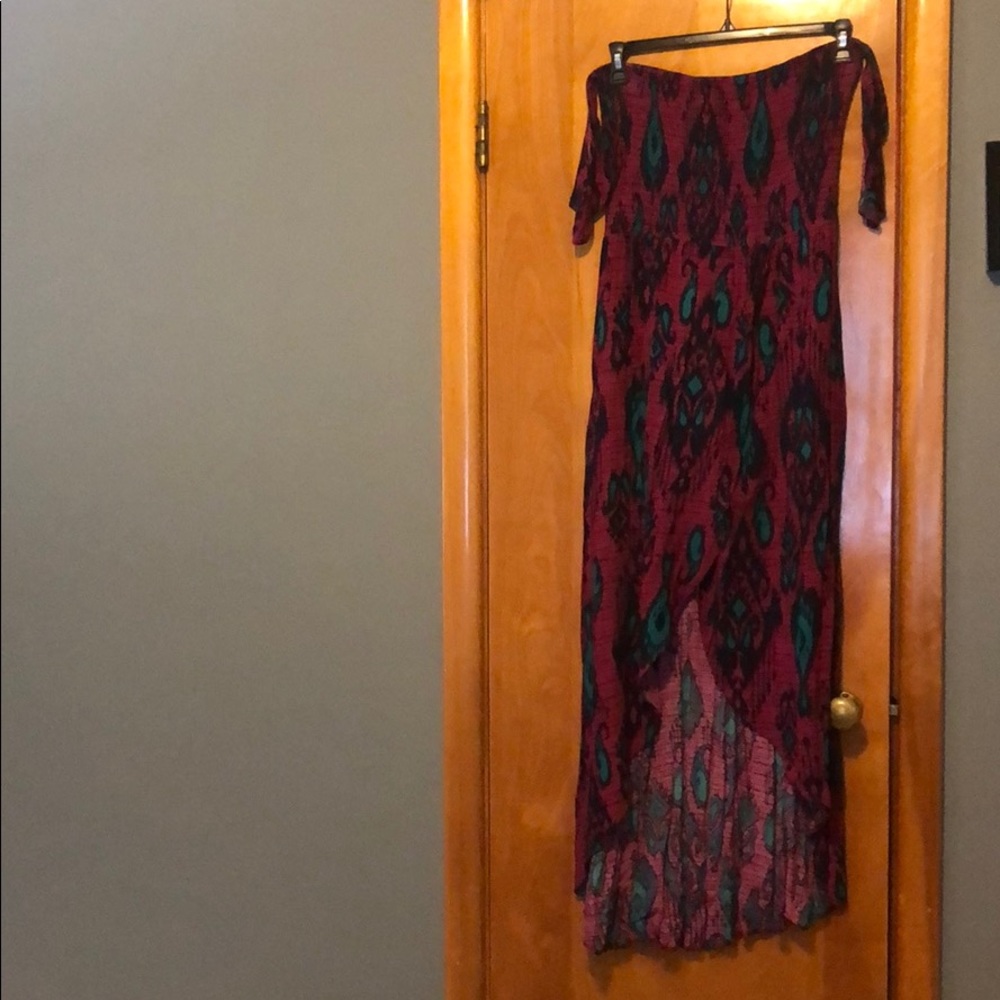 High Low Strapless Sun Dress
